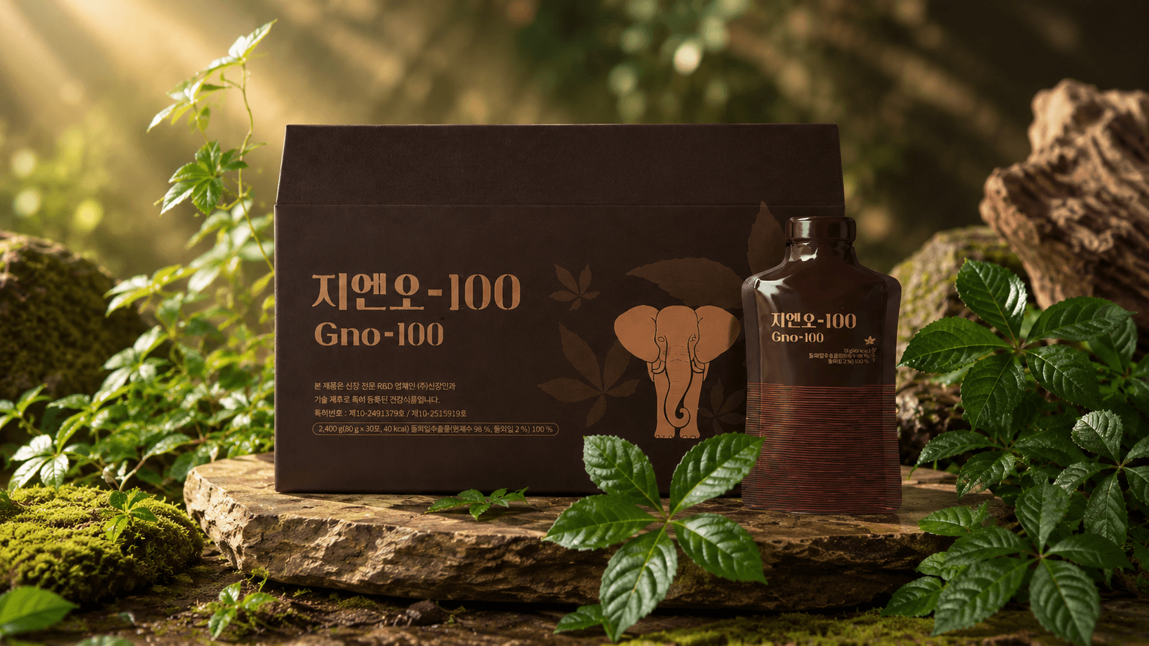 지엔오100, 돌외잎 하나만으로 충분합니다.